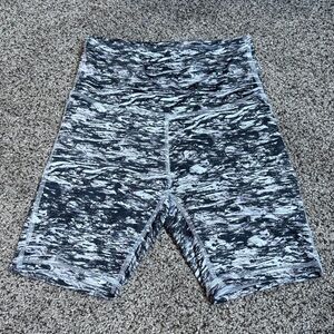 Daisy Fuentes Black and White Athletic Shorts with Stretch Fit